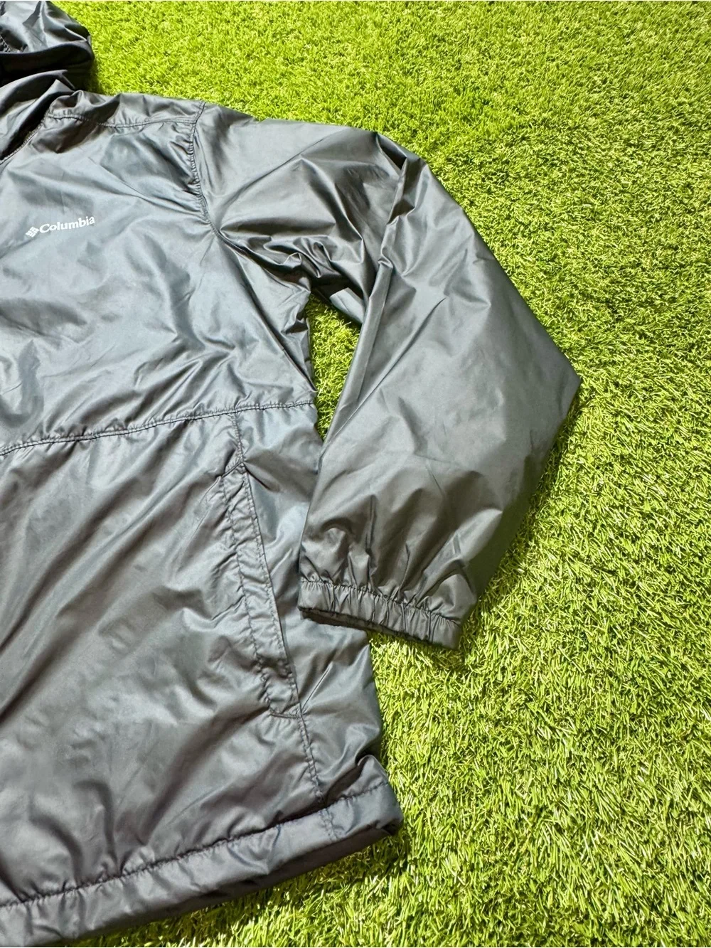 Columbia Omni-Shield Hooded Full Zip Windbreaker Jacket Men’s Large Black NWT